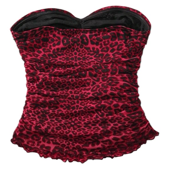 Ladies' Casual Knit
Mesh Leopard Print Fitted
Camisole Top - Picture 2 of 2